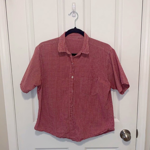 Gingham Button Down Shirt - Picture 2 of 3